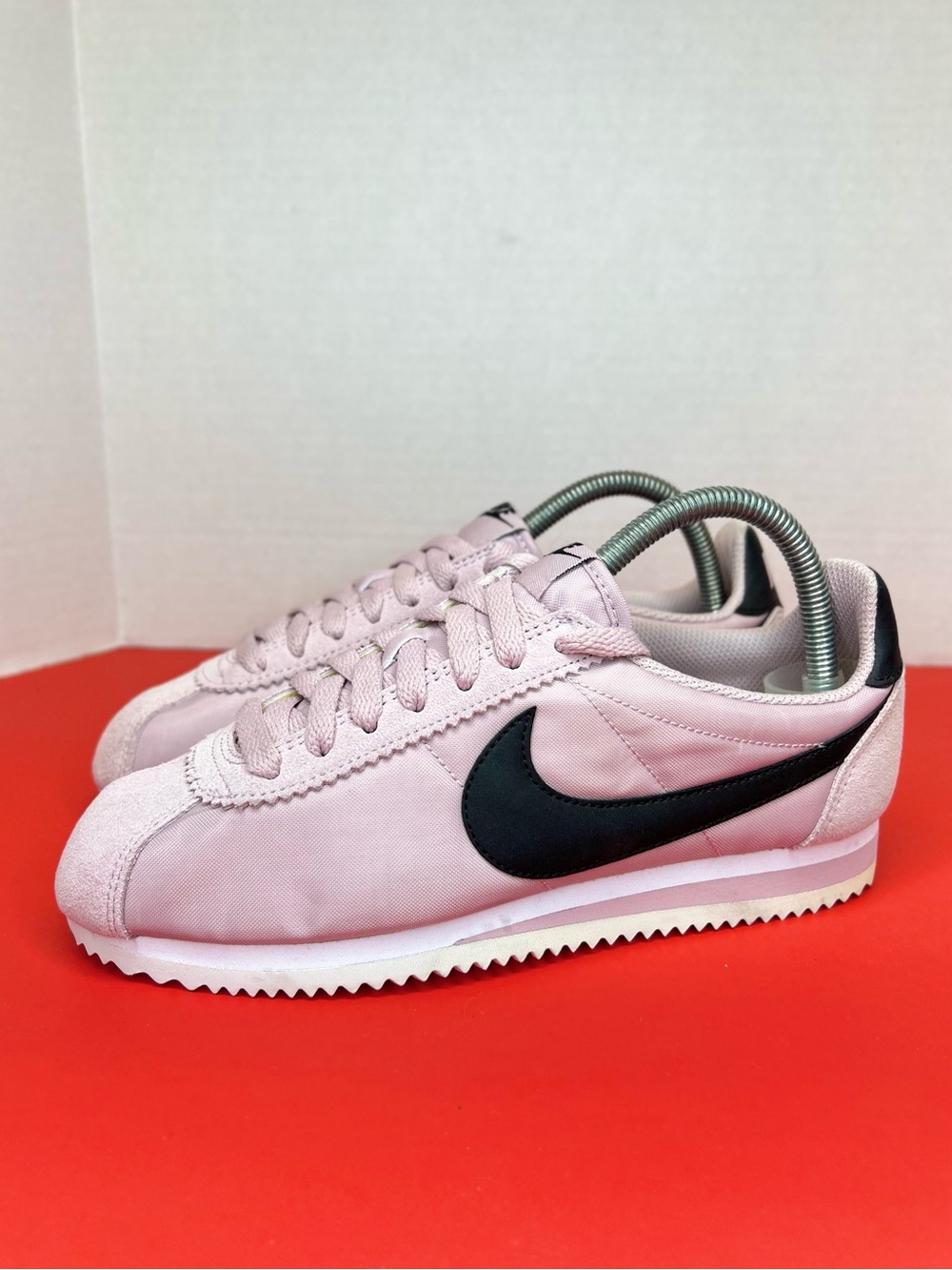 Nike Cortez Classic Nylon Womens 7.5M Plum Chalk/Blk/Wh 749864-502 New W/O Box